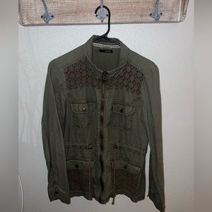 Women’s Army green utility style jacket sz medium